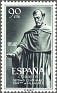 Spain - 1953 - Salamanca University - 90 CTS - Verde Oscuro - University, Salamanca - Edifil 1127 - Fray Luis Leon (1527-1591) - 0